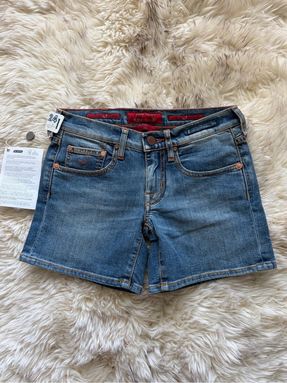 Jacob Cohen Blue Denim denim short women’s 24